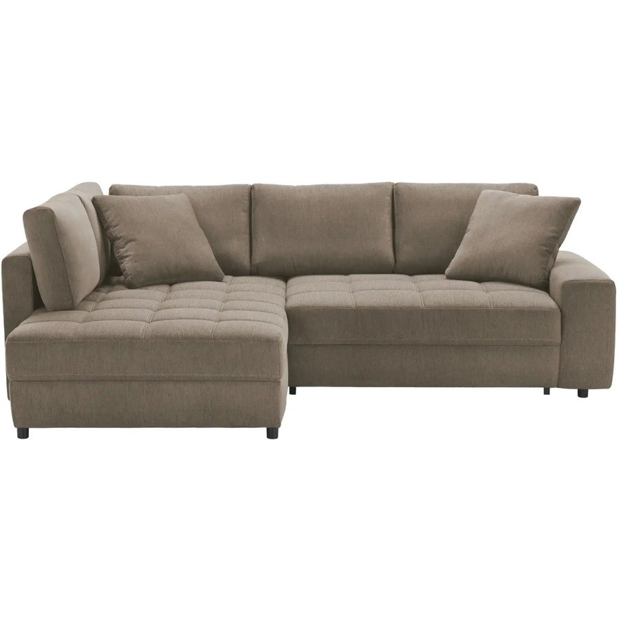 bobb Ecksofa mit pflegeleichtem Bezug Arissa de Luxe, grau