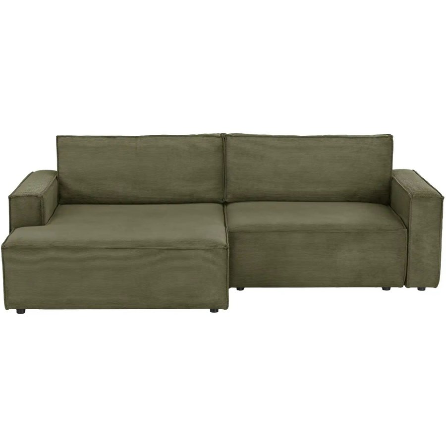 Ecksofa mit Schlaffunktion Capri, grün