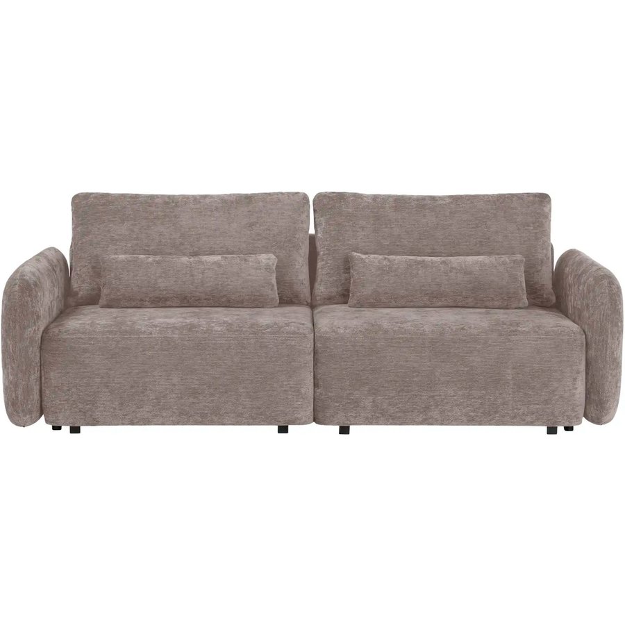 uno Schlafsofa mit Bettkasten Mossa, grau