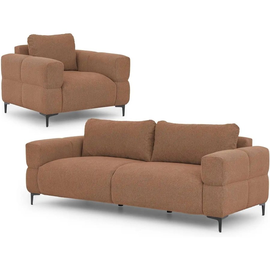 S-STYLE Polstergarnitur 3+1 Cardea, rot
