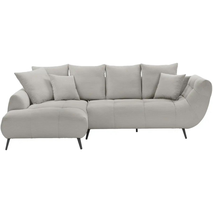 bobb Ecksofa Bellani III, grau