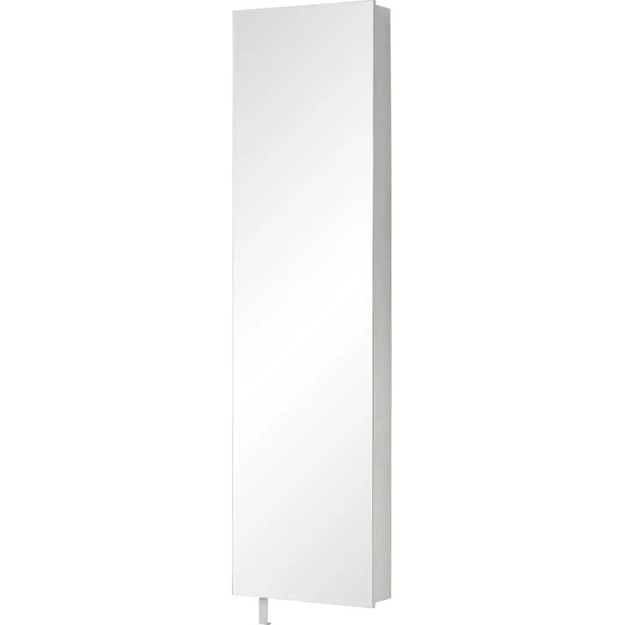 Spiegelschuhschrank, weiß