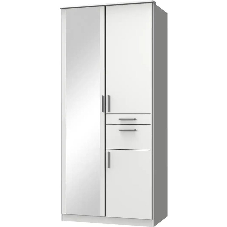 Drehtürenschrank Koblenz, weiß