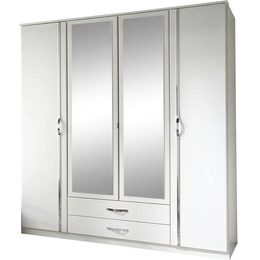 Kleiderschrank Duo, weiß