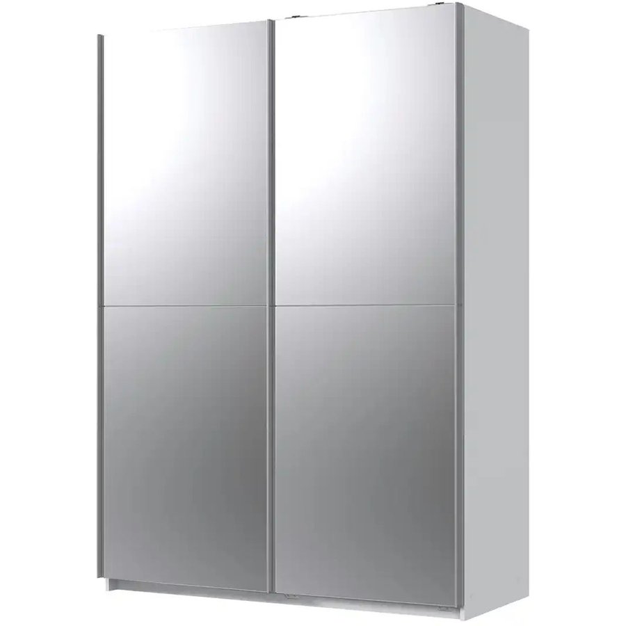 Schwebetürenschrank Queen, weiß