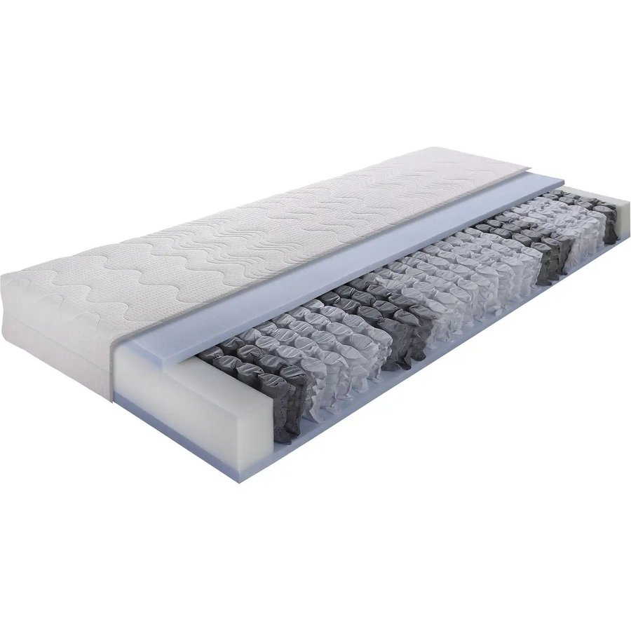 Taschenfederkernmatratze Medica Sun, weiß