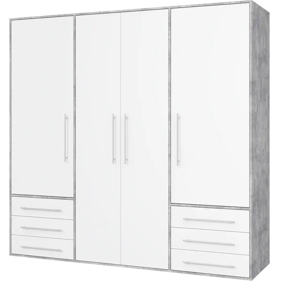 Kleiderschrank Mokkaro, grau