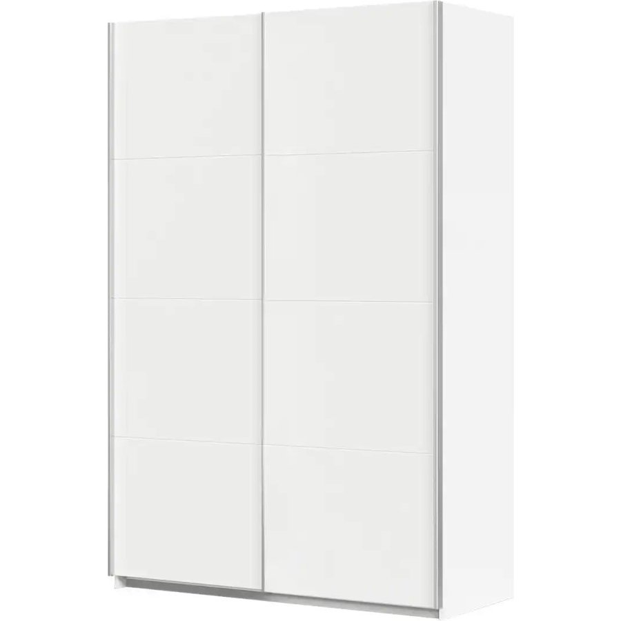 Schwebetürenschrank Quadra, weiß