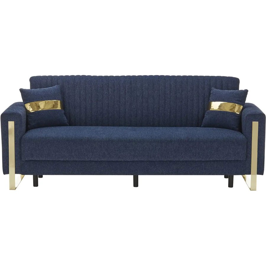 Sofa 3-sitzig Linda, blau