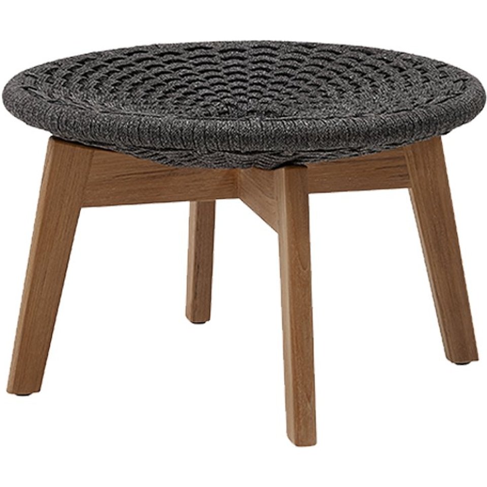 Cane-line Peacock fotpall med teak ben från Cane-line
