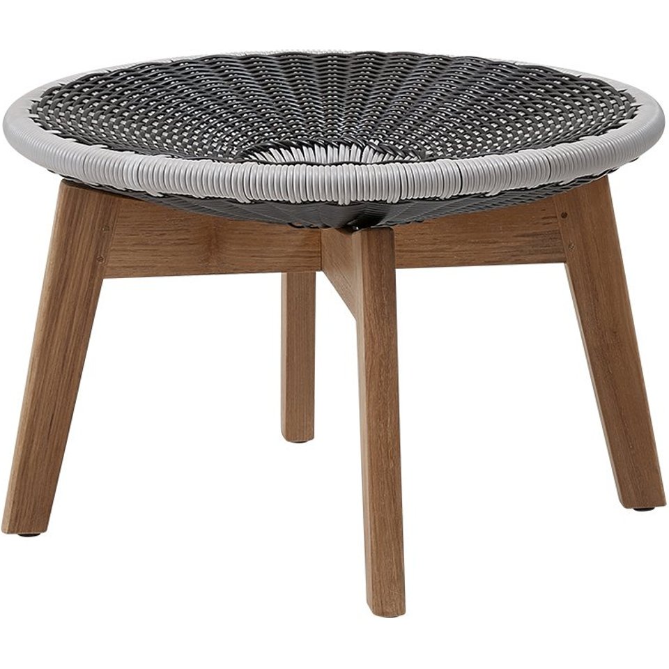 Cane-line Peacock fotpall med teak ben från Cane-line