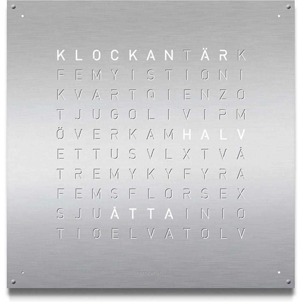 QlockTwo Earth 45 från QlockTwo