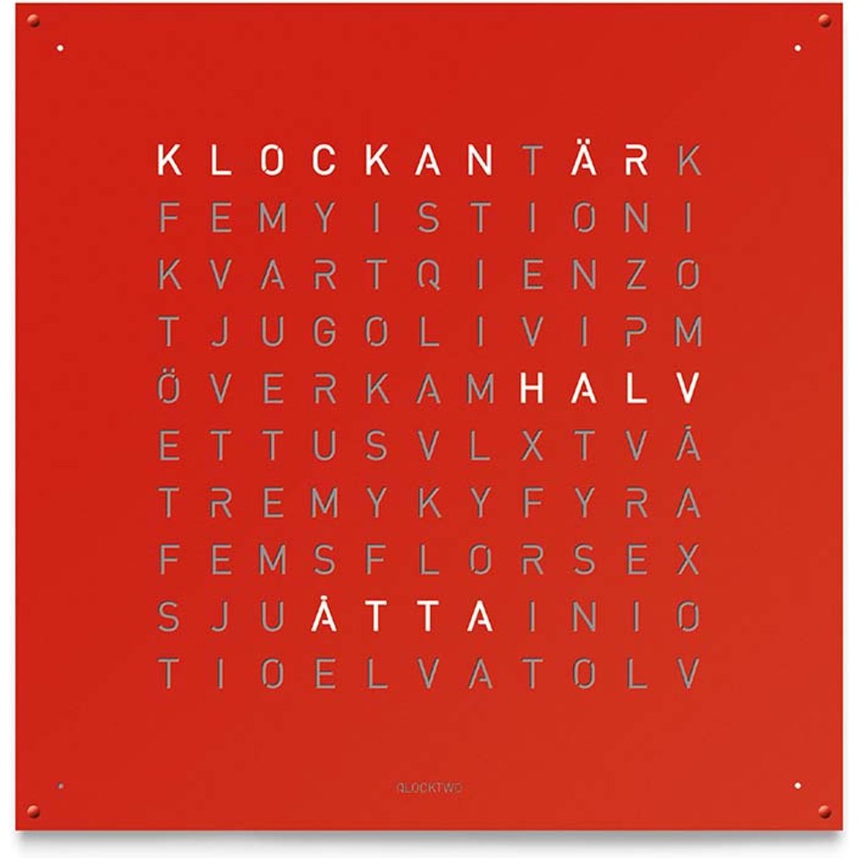 QlockTwo Earth 45 från QlockTwo